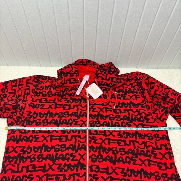 Savage X Fenty By RIHANNA HOODED ONESIE
Red Black Graphic Jumpsuit Size 22-24 - Picture 11 of 13